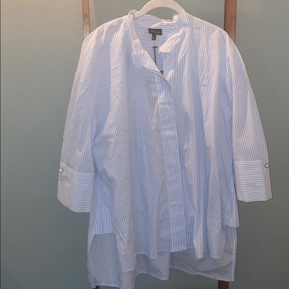 Who What Wear high Low blouse with 3/4 sleeves